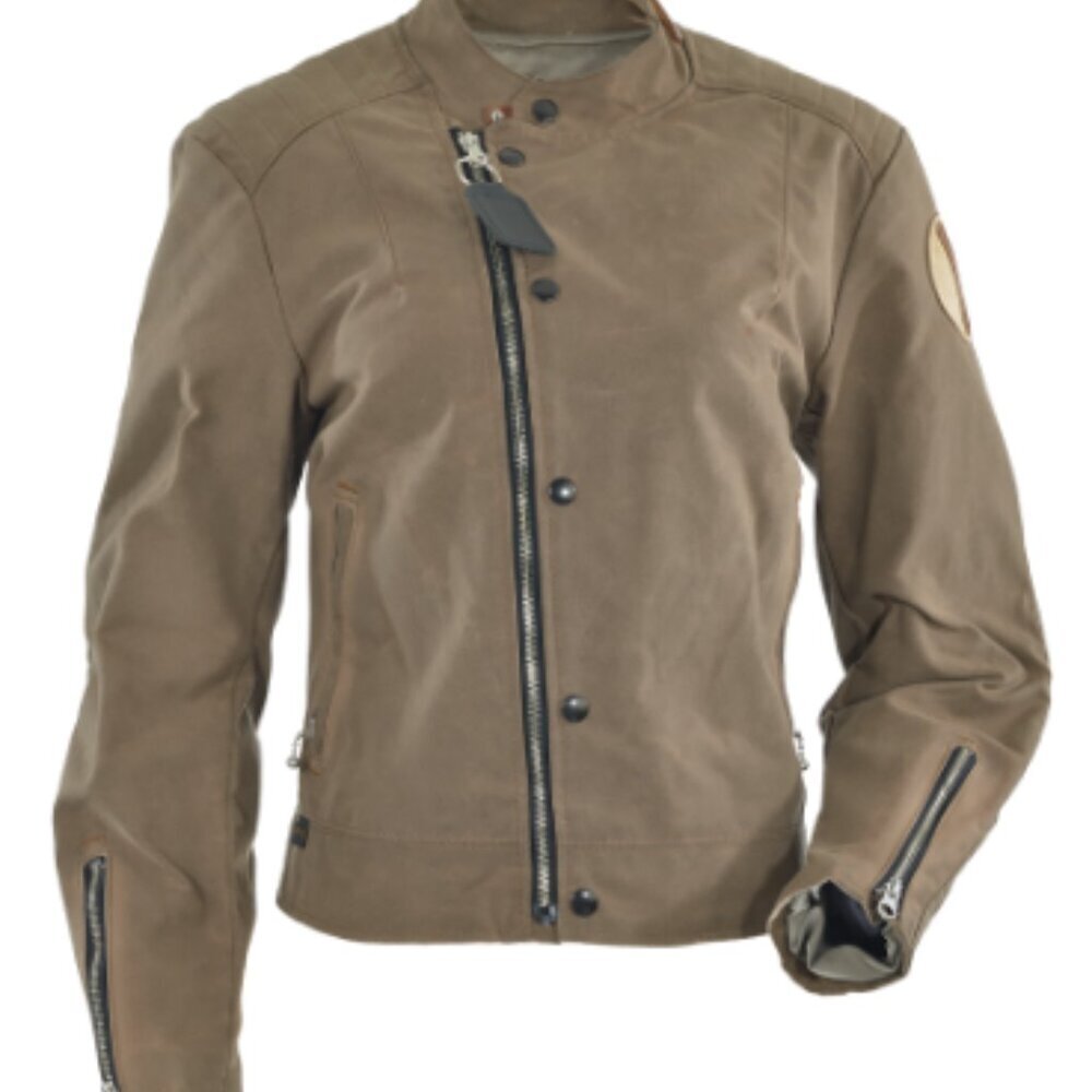 Vanson Jacket Wax Cotton Motto Jacket